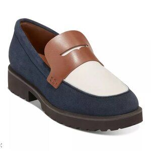 Cole Haan Women's Geneva Loafers Slip On Penny Loafer Flats Size 6.5 US Navy